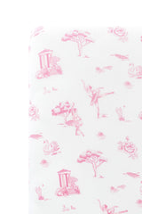 Crib Sheet in Toile Ballet