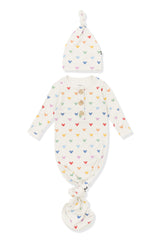 Knotted Gown with Hat Set in Pastel Mickey Mouse