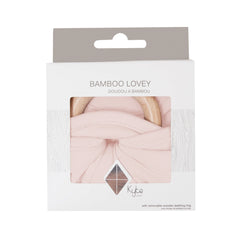 Lovey in Blush with Removable Wooden Teething Ring