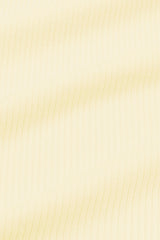 Ribbed Zipper Footie in Chamomile