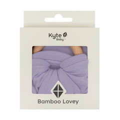 Lovey in Taro with Removable Wooden Teething Ring