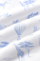 Short Sleeve Pajamas in Toile Safari
