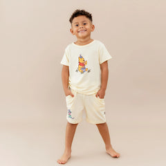 Toddler Basic Tee in Winnie the Pooh on Chamomile