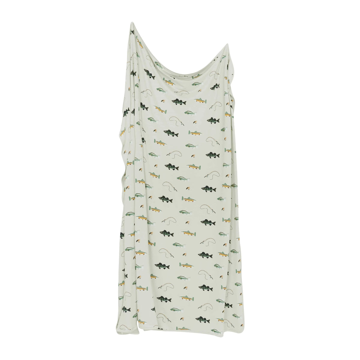 Swaddle Blanket in Fishing