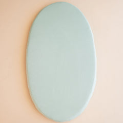 Oval Bassinet Sheet in Sage