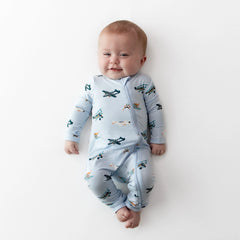 Zippered Romper in Take Off