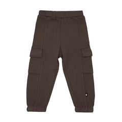 Fleece Cargo Pants in Espresso